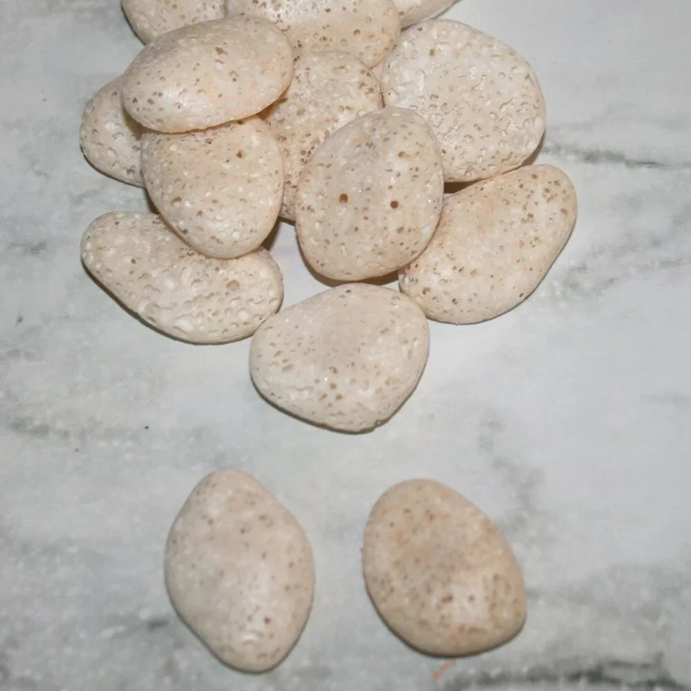 HAND CRAFTED 2 Jasmine Aroma Stones Aromatherapy Essential Oil Diffuser Pair